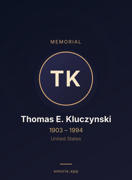 Memorial portrait of Thomas E. Kluczynski