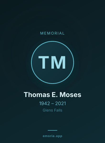 Memorial portrait of Thomas E. Moses