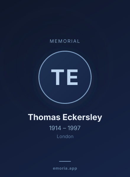 Memorial portrait of Thomas Eckersley