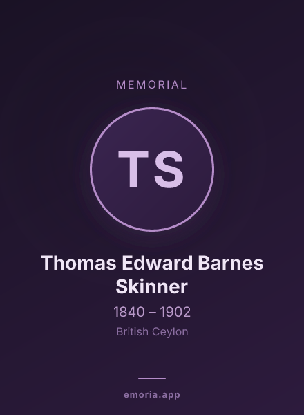 Memorial portrait of Thomas Edward Barnes Skinner