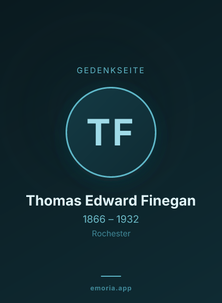 Gedenkportrait von Thomas Edward Finegan