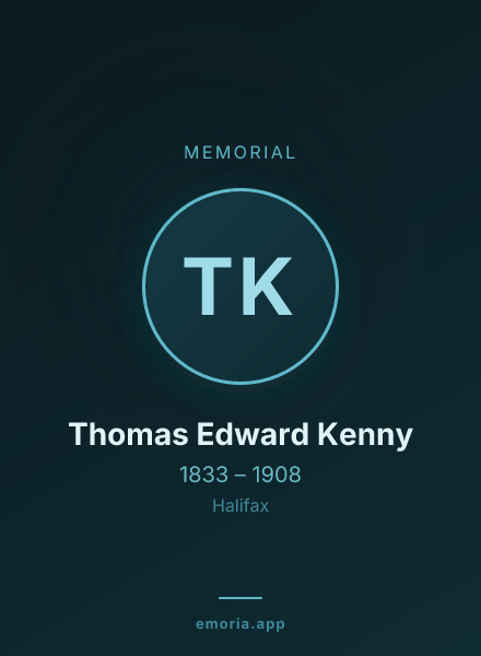 Memorial portrait of Thomas Edward Kenny