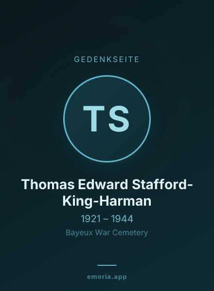 Gedenkportrait von Thomas Edward Stafford-King-Harman