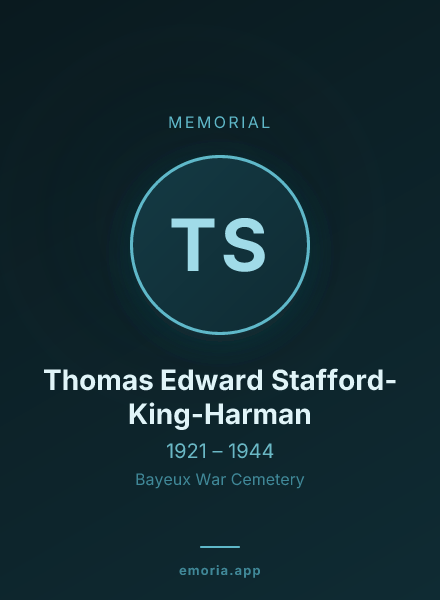 Memorial portrait of Thomas Edward Stafford-King-Harman
