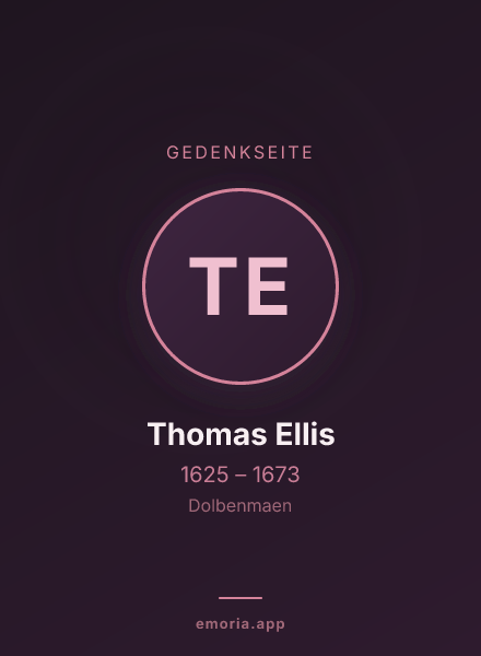 Gedenkportrait von Thomas Ellis