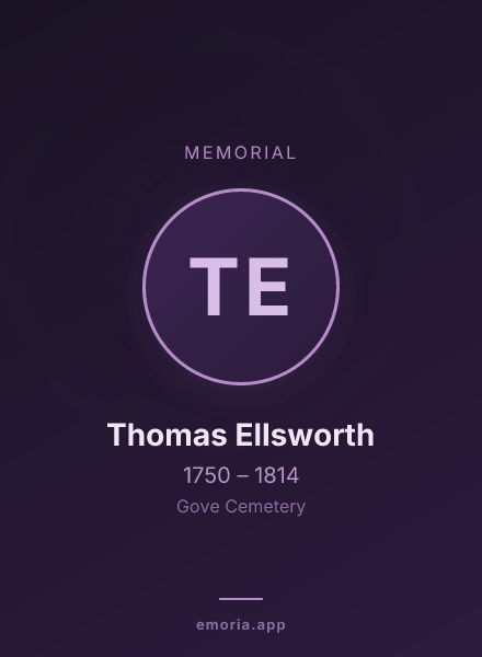 Memorial portrait of Thomas Ellsworth
