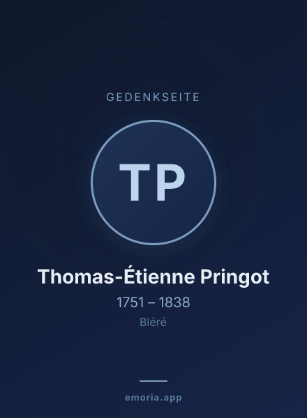 Gedenkportrait von Thomas-Étienne Pringot
