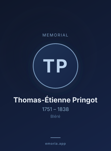 Memorial portrait of Thomas-Étienne Pringot