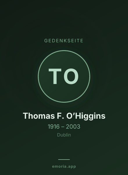 Gedenkportrait von Thomas F. O’Higgins