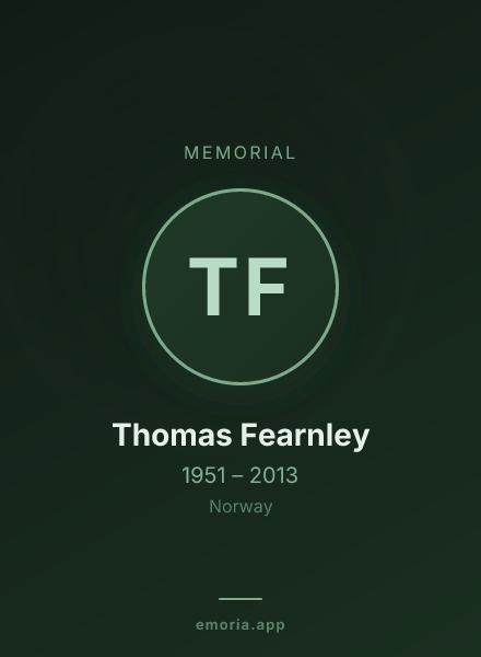 Memorial portrait of Thomas Fearnley