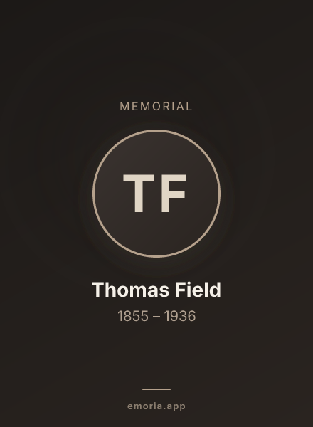 Memorial portrait of Thomas Field