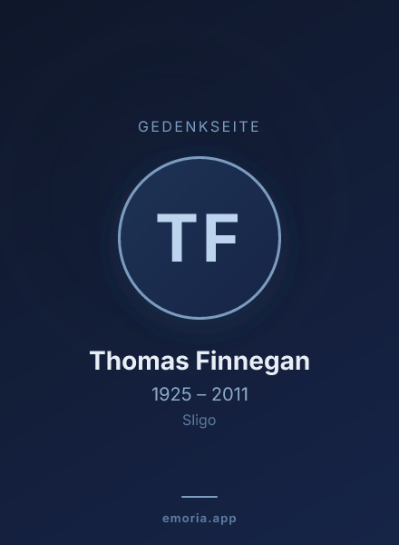 Gedenkportrait von Thomas Finnegan