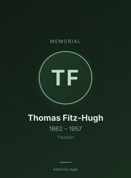 Memorial portrait of Thomas Fitz-Hugh