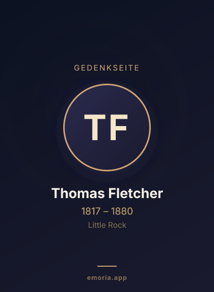 Gedenkportrait von Thomas Fletcher