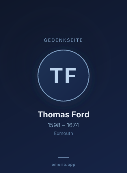 Gedenkportrait von Thomas Ford