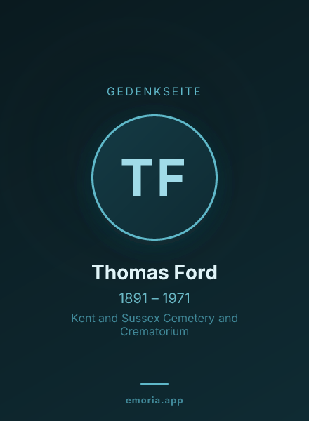 Gedenkportrait von Thomas Ford