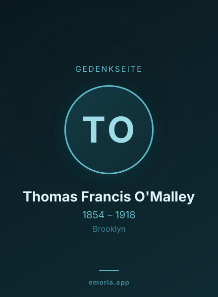Gedenkportrait von Thomas Francis O'Malley