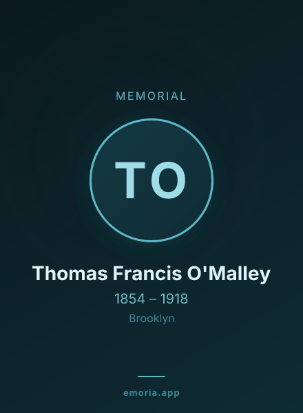 Memorial portrait of Thomas Francis O'Malley