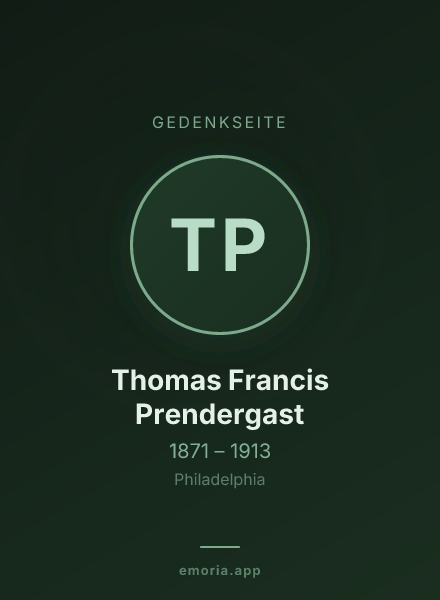 Gedenkportrait von Thomas Francis Prendergast
