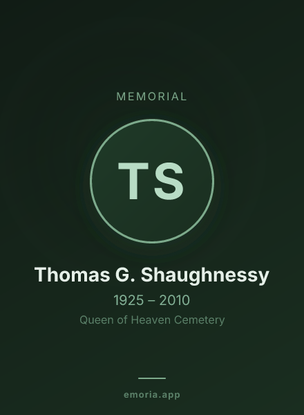 Memorial portrait of Thomas G. Shaughnessy