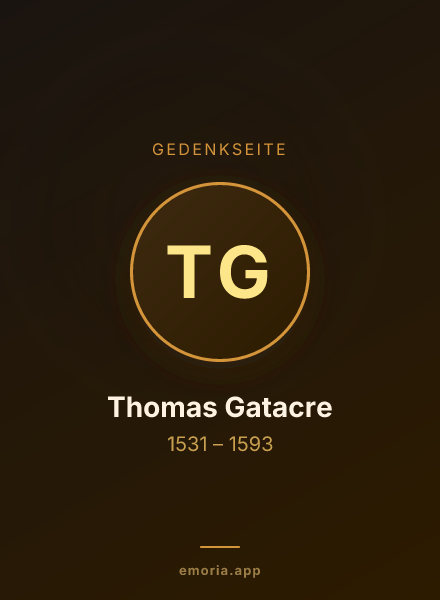 Gedenkportrait von Thomas Gatacre