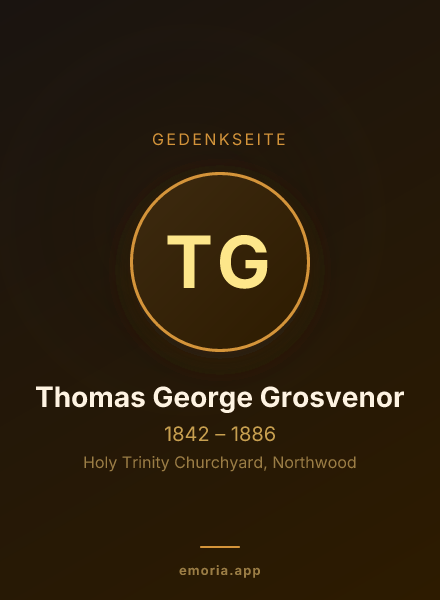Gedenkportrait von Thomas George Grosvenor
