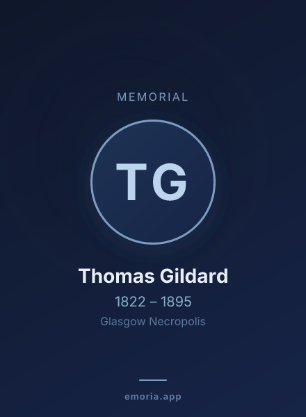 Memorial portrait of Thomas Gildard