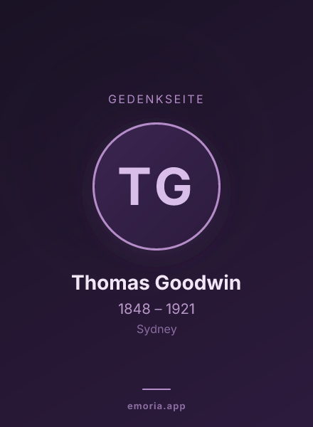 Gedenkportrait von Thomas Goodwin
