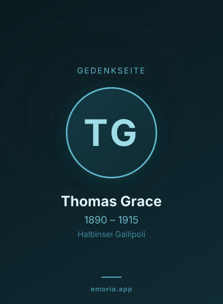Gedenkportrait von Thomas Grace