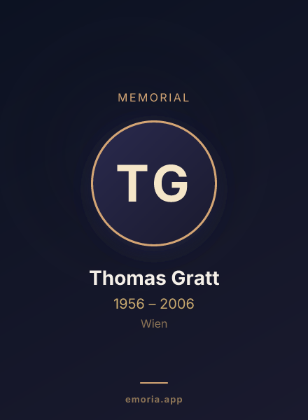 Memorial portrait of Thomas Gratt