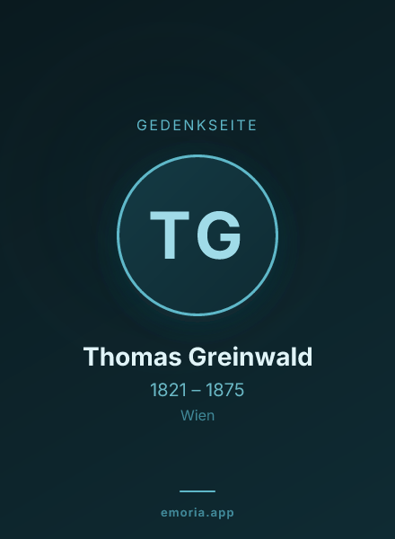 Gedenkportrait von Thomas Greinwald