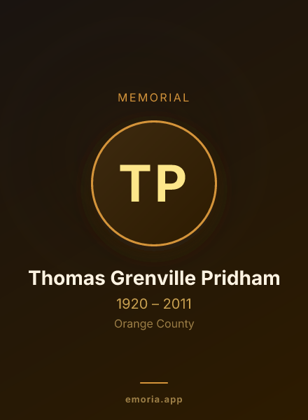 Memorial portrait of Thomas Grenville Pridham