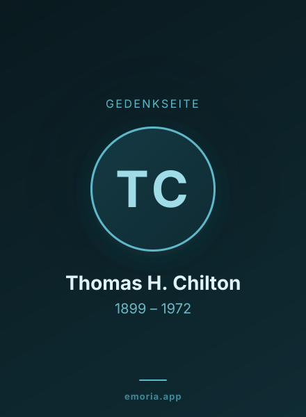 Gedenkportrait von Thomas H. Chilton