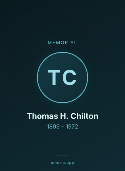Memorial portrait of Thomas H. Chilton