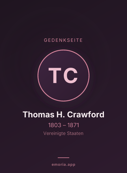 Gedenkportrait von Thomas H. Crawford