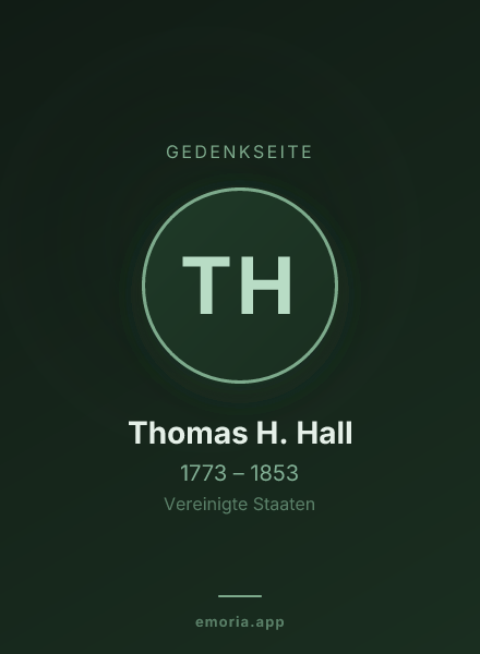Gedenkportrait von Thomas H. Hall