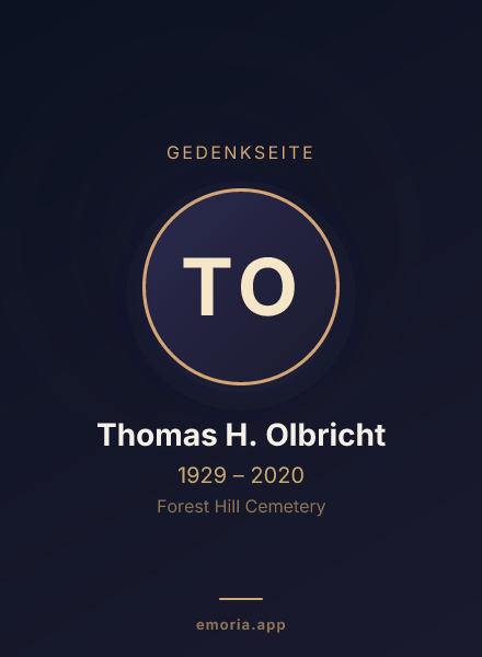 Gedenkportrait von Thomas H. Olbricht