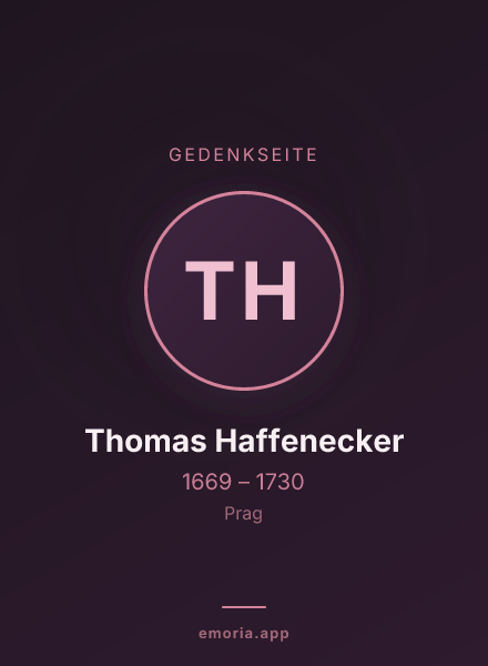 Gedenkportrait von Thomas Haffenecker