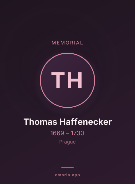 Memorial portrait of Thomas Haffenecker