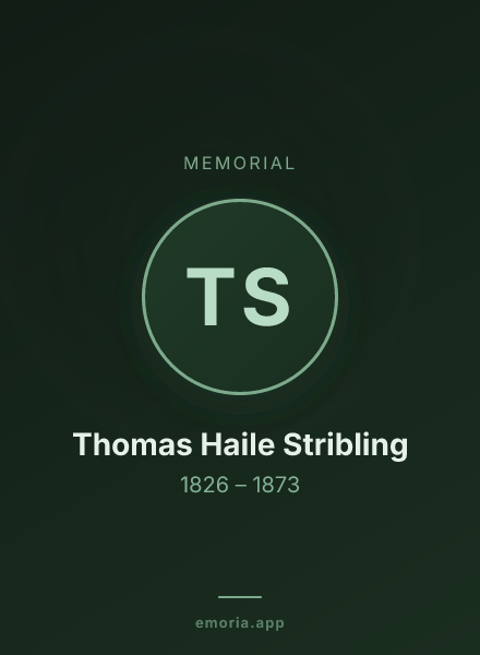 Memorial portrait of Thomas Haile Stribling