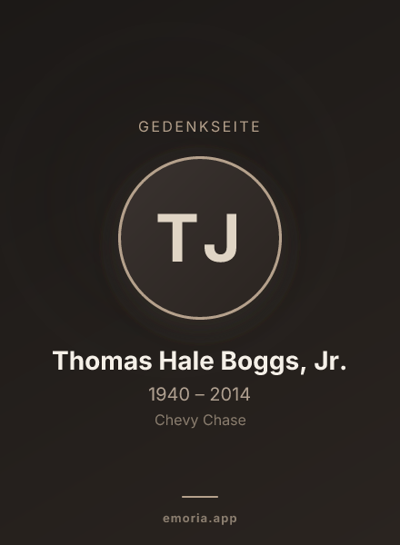 Gedenkportrait von Thomas Hale Boggs, Jr.