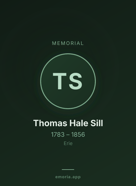 Memorial portrait of Thomas Hale Sill
