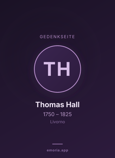 Gedenkportrait von Thomas Hall