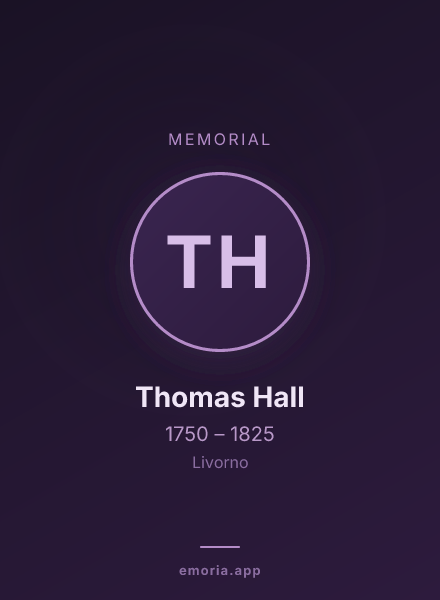 Memorial portrait of Thomas Hall