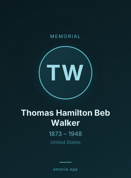 Memorial portrait of Thomas Hamilton Beb Walker