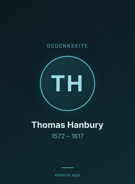 Gedenkportrait von Thomas Hanbury