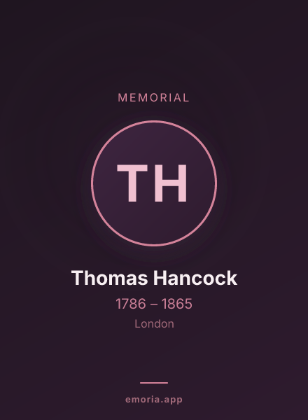 Memorial portrait of Thomas Hancock