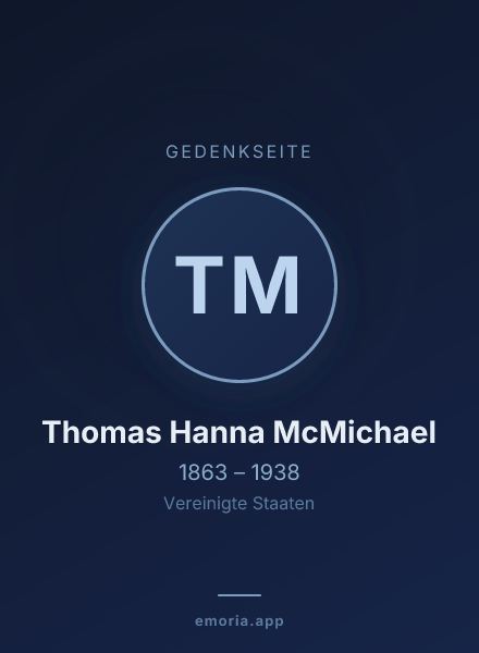 Gedenkportrait von Thomas Hanna McMichael