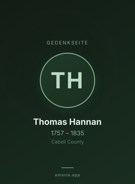 Gedenkportrait von Thomas Hannan