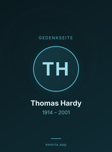 Gedenkportrait von Thomas Hardy
